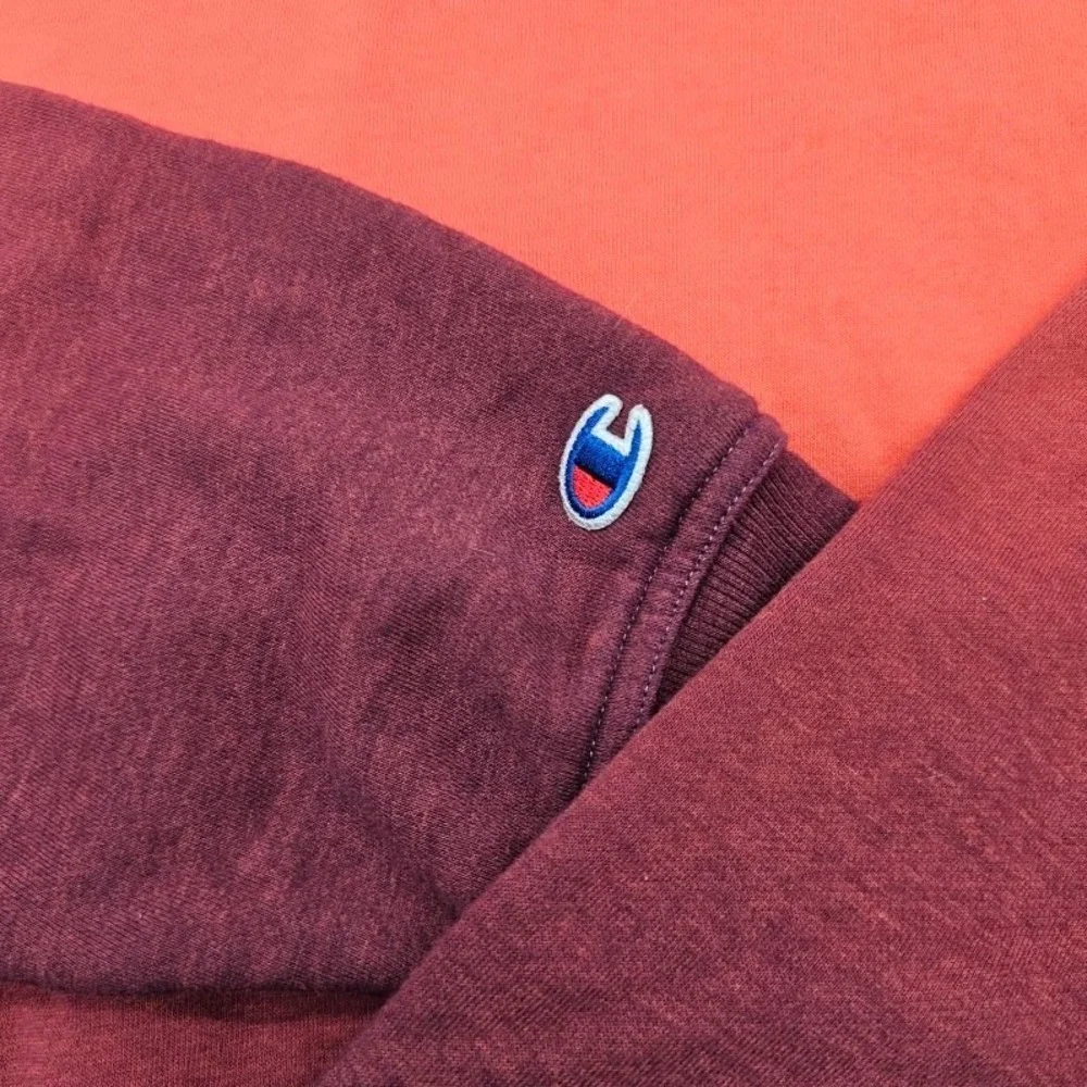 Champion Mens Sweatpants Fleece Shirt XLarge Orange Burgundy Ombre Joggers Set - Picture 12 of 12